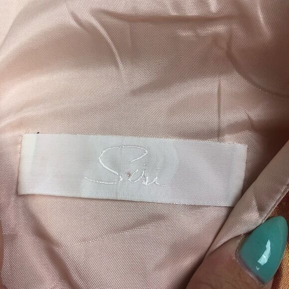 SIRI | Silk Iridescent Asymmetrical Cocktail Dress One Shoulder Women’s Size 10 - Picture 6 of 8